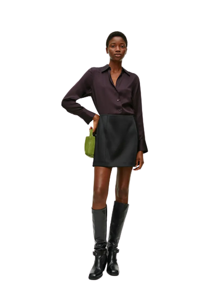 Arket – Satin Mini Skirt
