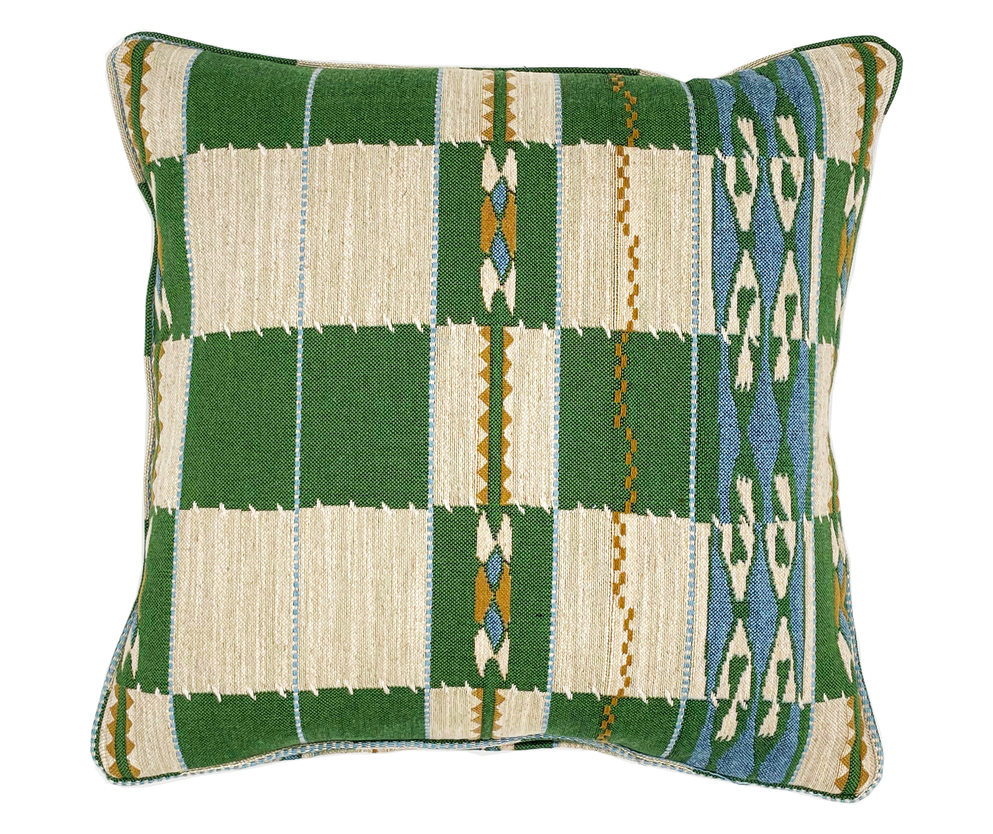 Kit Kemp – Green Chubby Check Cushion