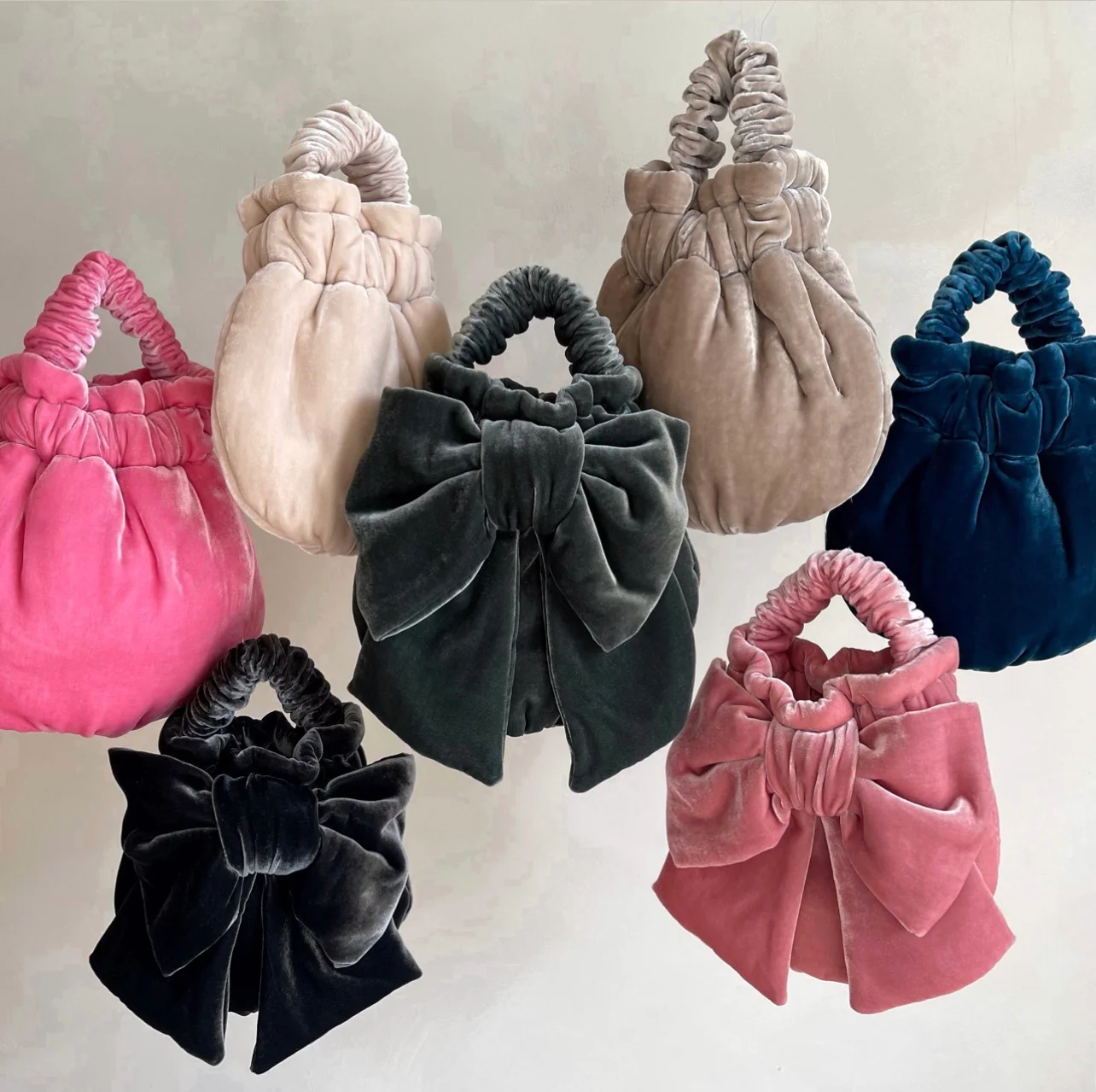 Maison M Silk Velvet Pouch Bag
