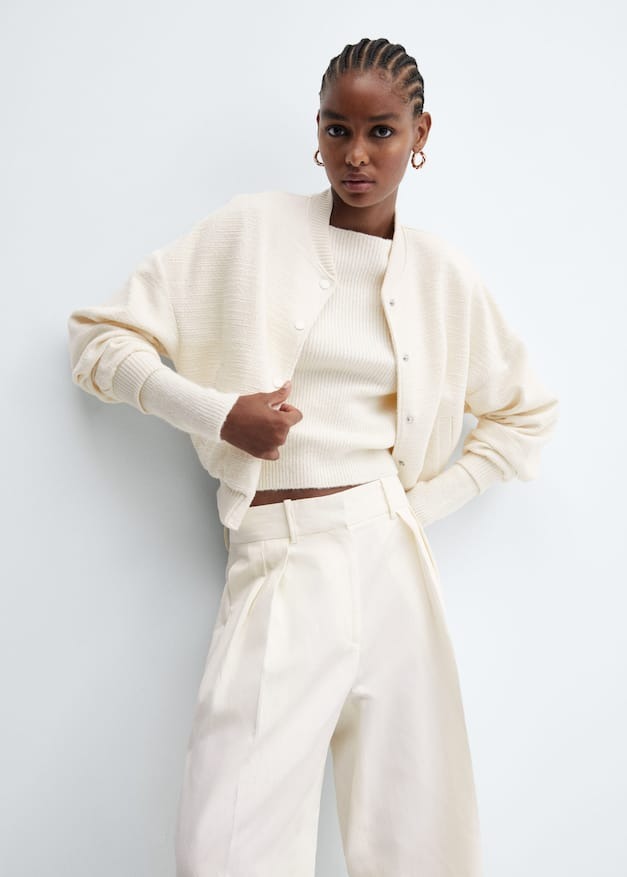 Mango – Boat-Neck Knitted Sweater