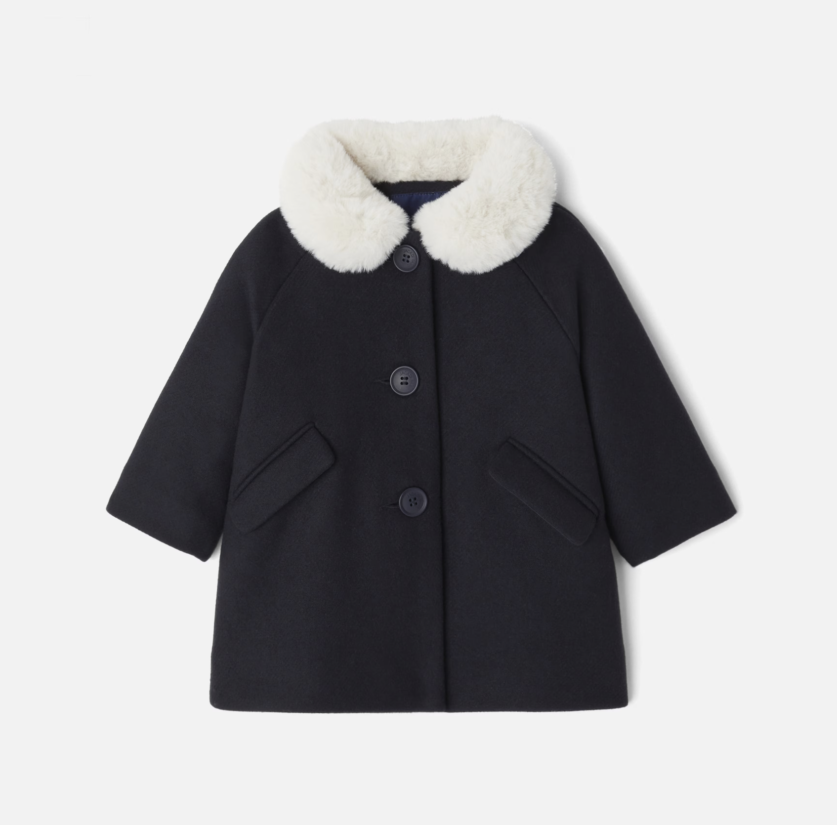 Jacadi – Baby Girl Coat In Navy