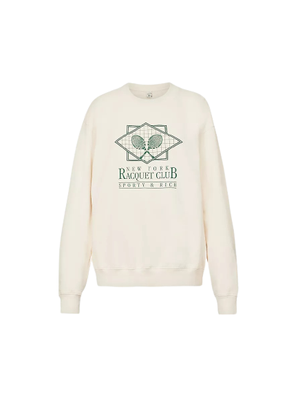 Sporty & Rich – Racket Club Logo Sweatshirt