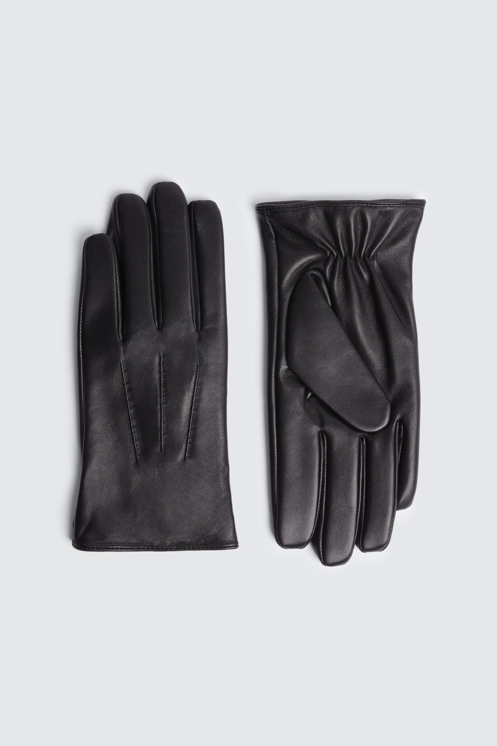Moss – Black Leather Gloves