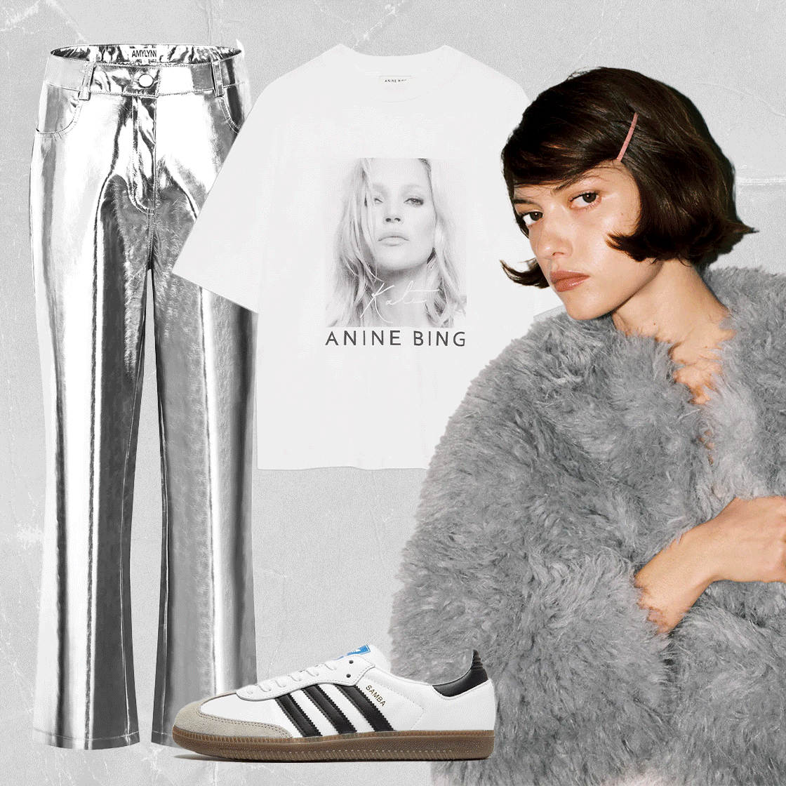 How To Style Silver Trousers