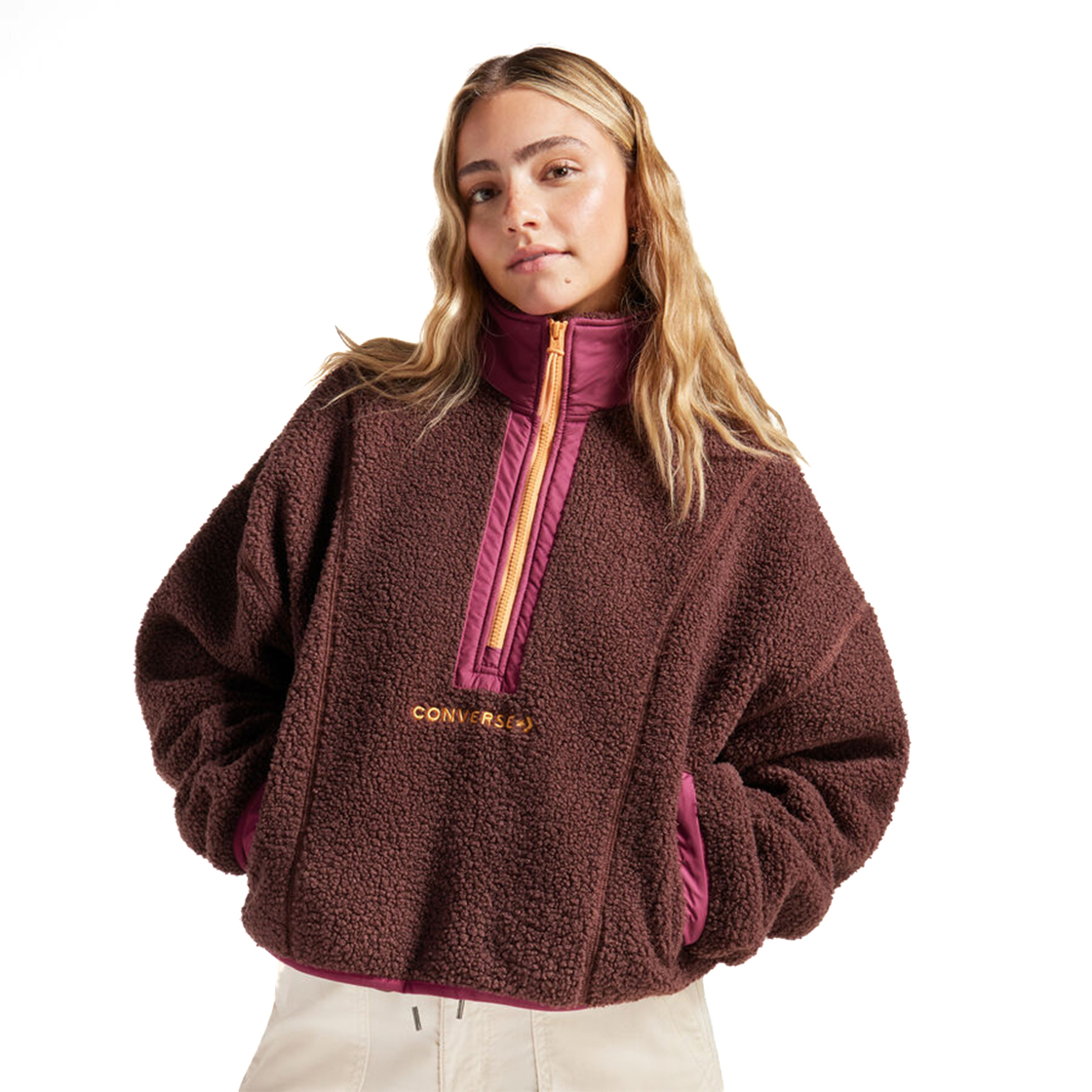 Sherpa Half Zip Top