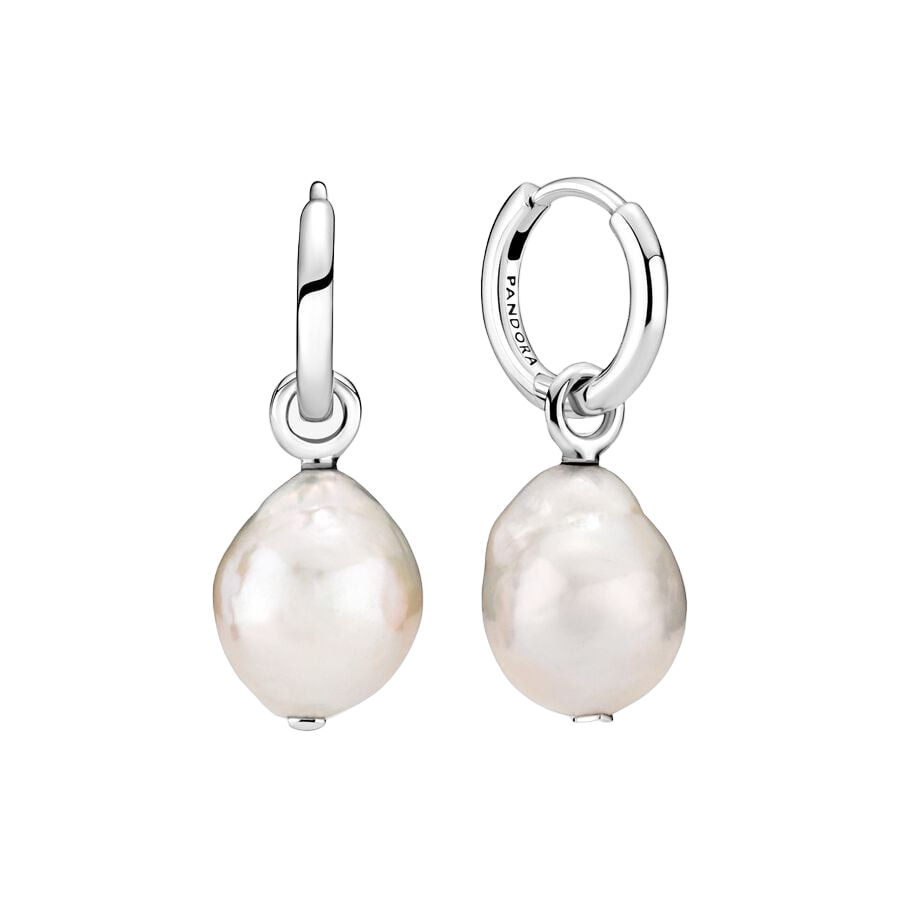 Freshwater Pearl Hoop Earrings