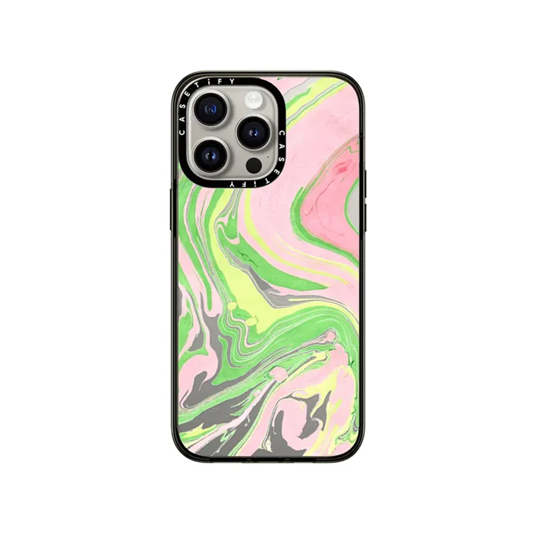Pink & Green iPhone Case