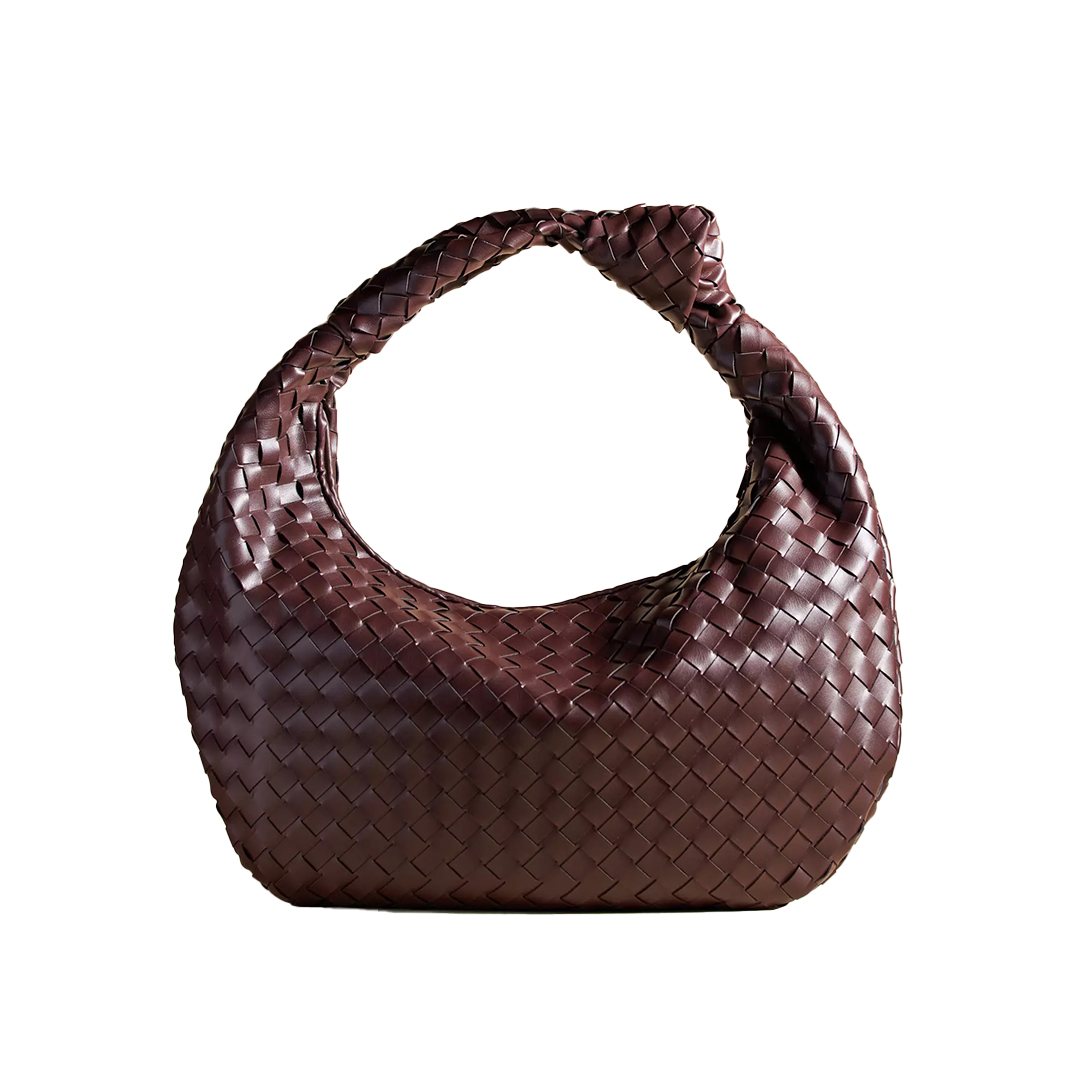 Faux-Leather Shoulder Bag