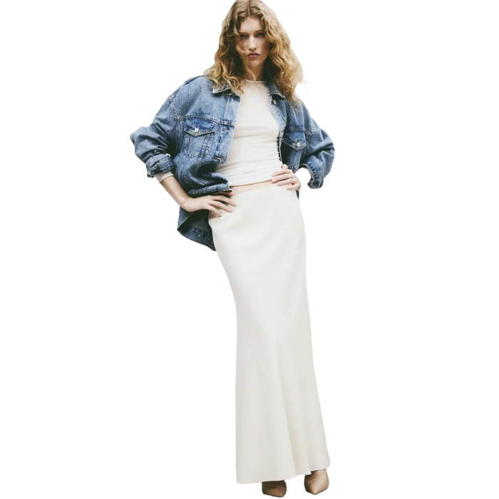 Flared Long Skirt