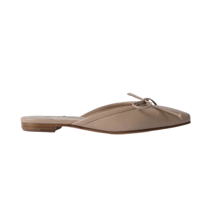 Ballerimu Leather Point-Toe Mules