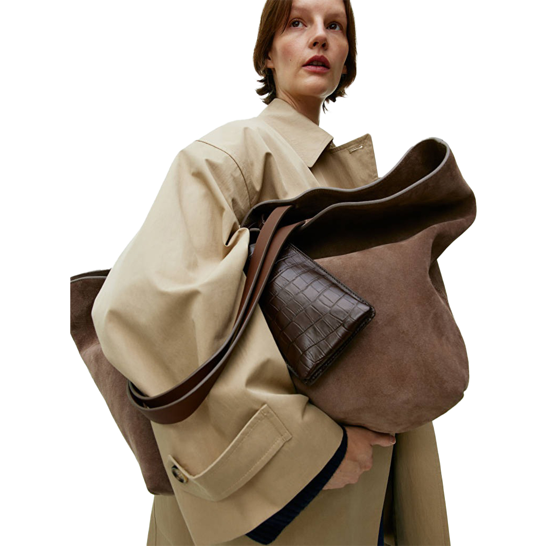 Suede Tote Bag