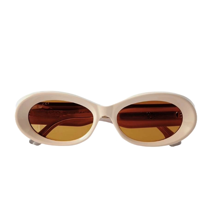 Oval-frame Acetate Sunglasses