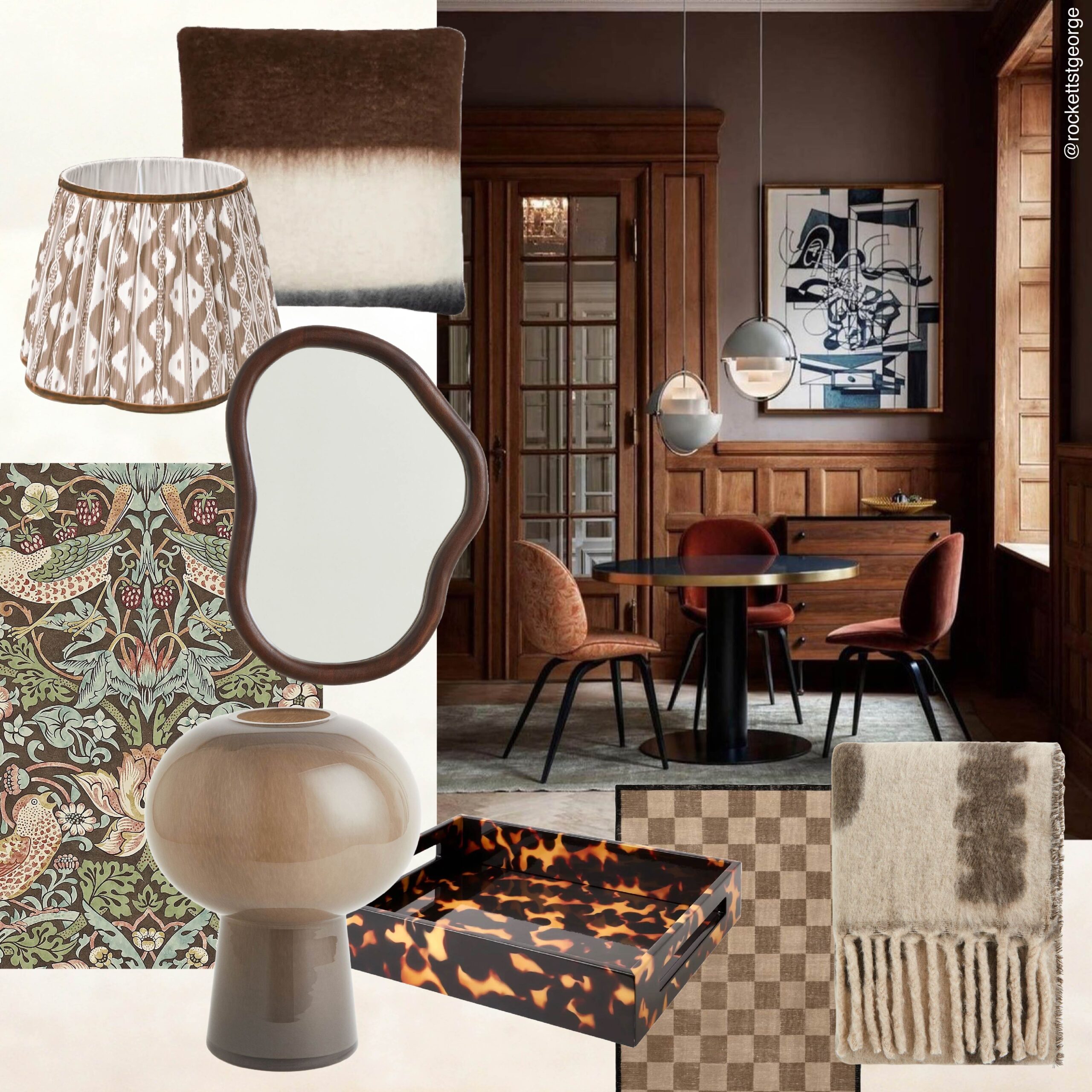 From Brown Wall Paint To Grounding Soft Furnishings, Is This 2024’s Most Unlikely Interiors Trend?