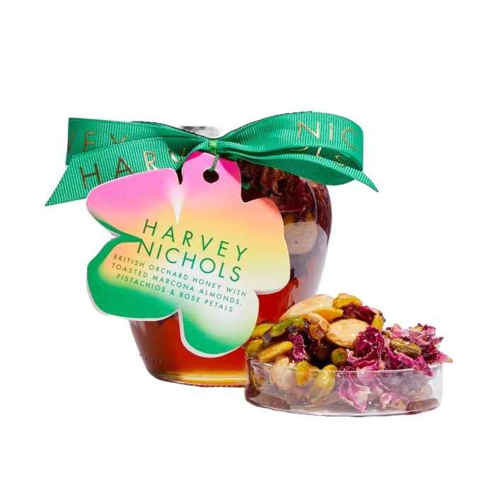 Almond, Pistachio & Rose Petal Honey