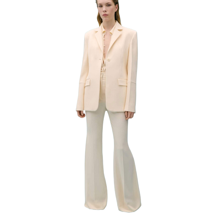 Suit Jacket With Decorative Stitching