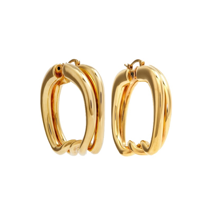 Les Petites Créoles Nodi Hoop Earrings