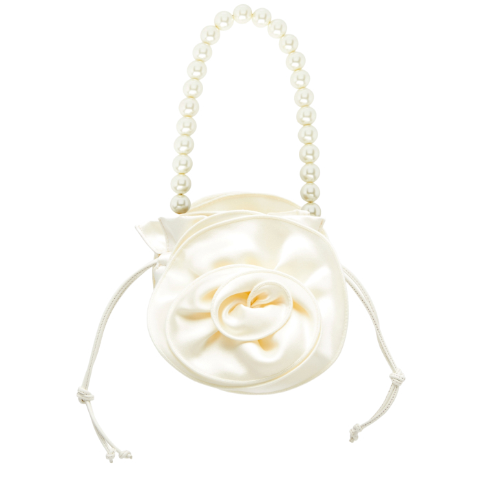 Magda Small Satin Bucket Bag