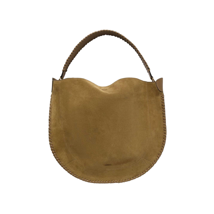 Oskan Whipstitched Suede Shoulder Bag