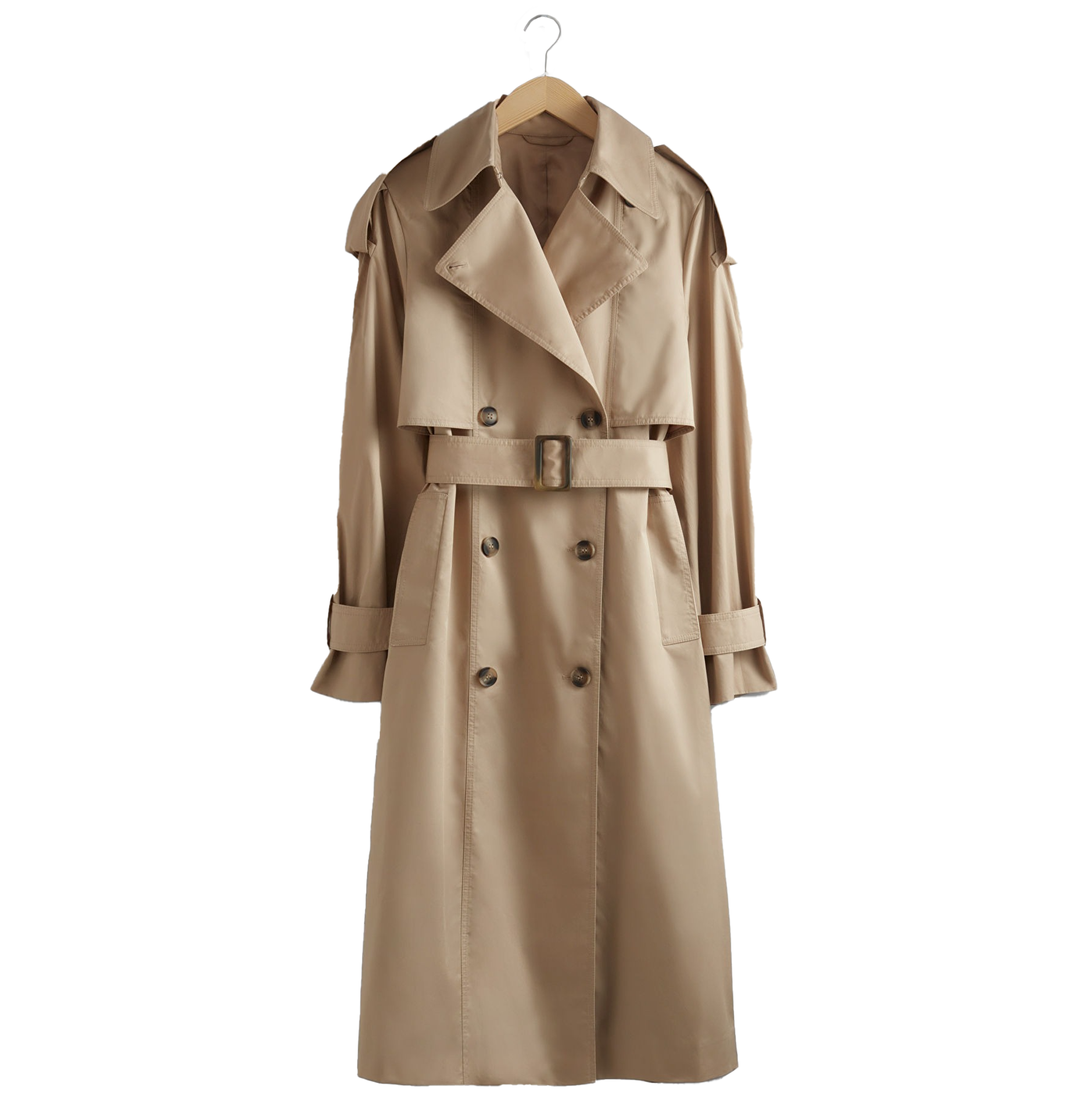 Buckle-Belt Trench Coat