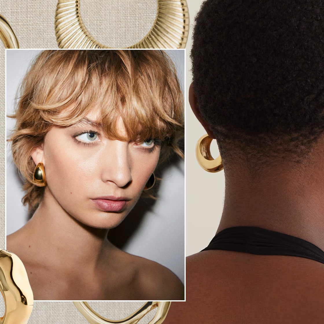 44 Pairs Of Chunky Gold Hoops That Will Make Every Outfit Cool