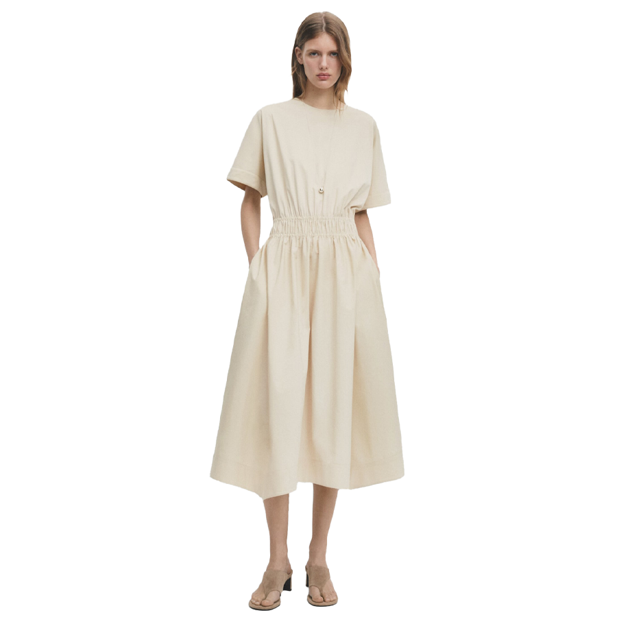 Sleeveless Poplin Dress