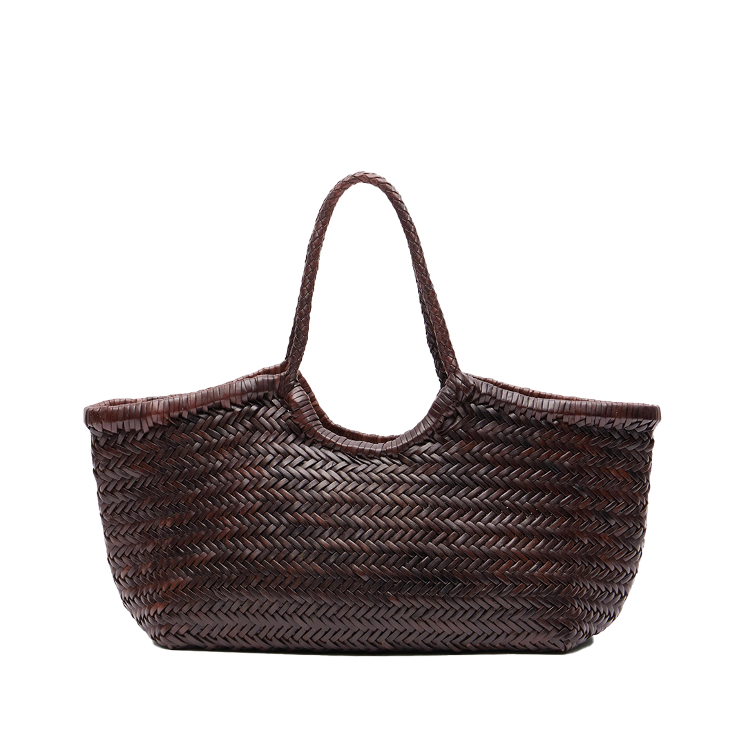 Leather Weave Tote Bag