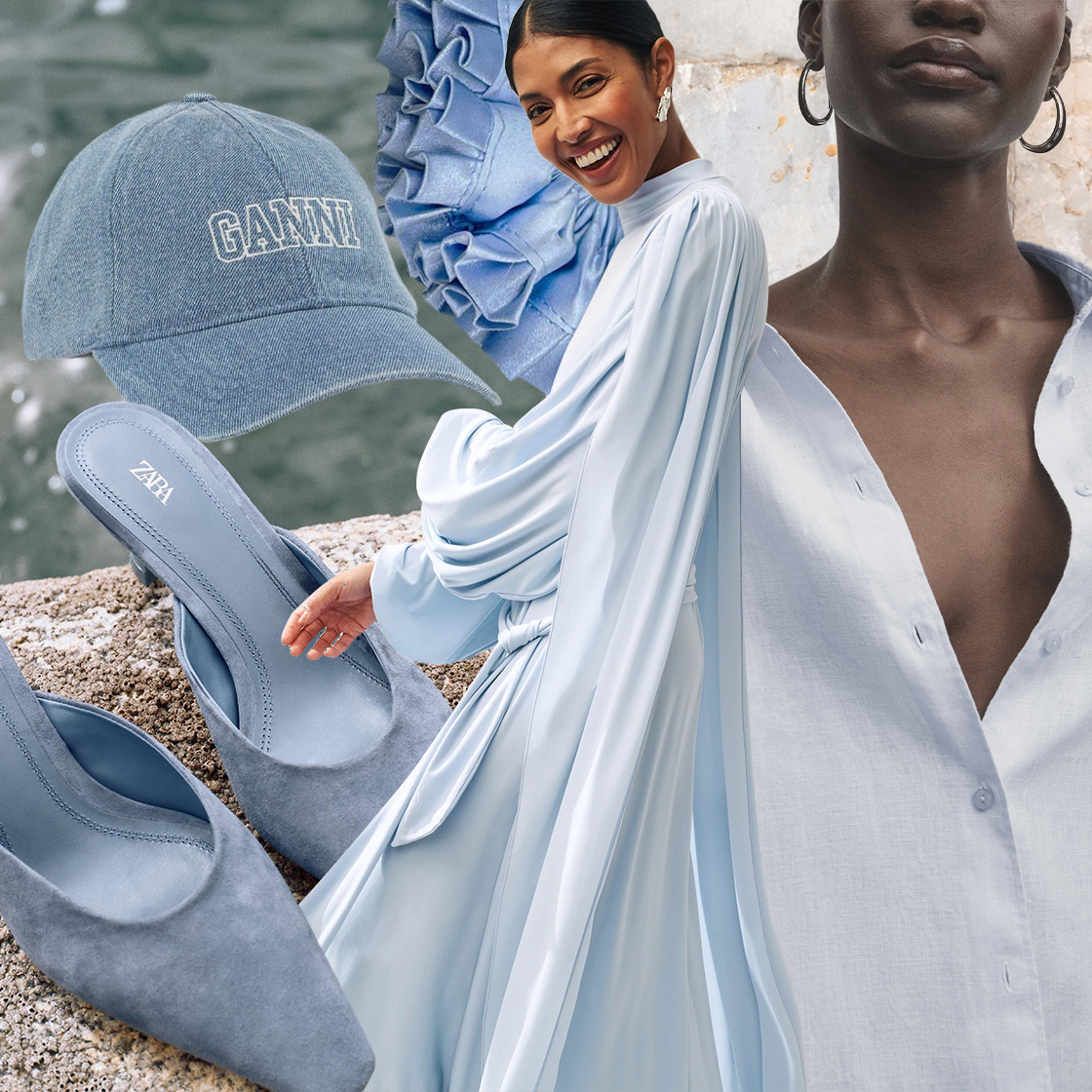 34 Ways To Style SS24’s Pale Blue Fashion Trend