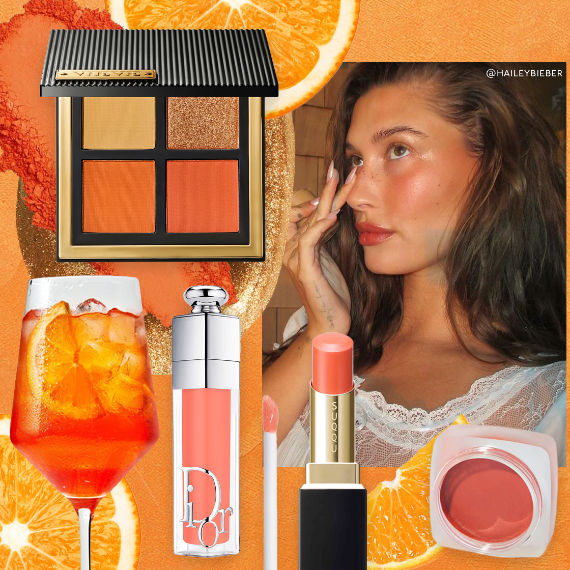 Aperol Spritz Makeup Is Trending Thanks To Hailey Bieber