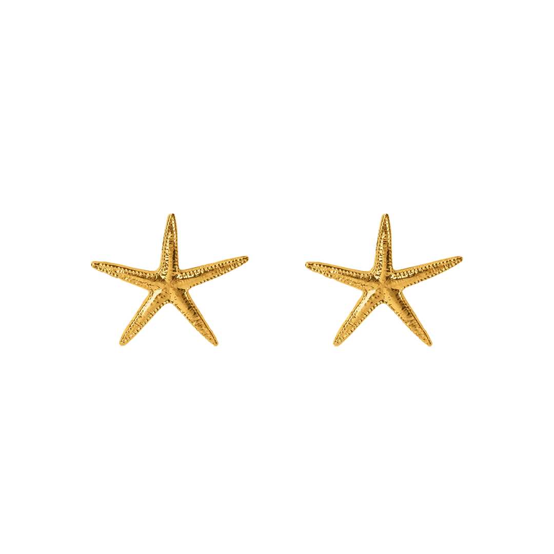 Large Starfish Stud Earrings