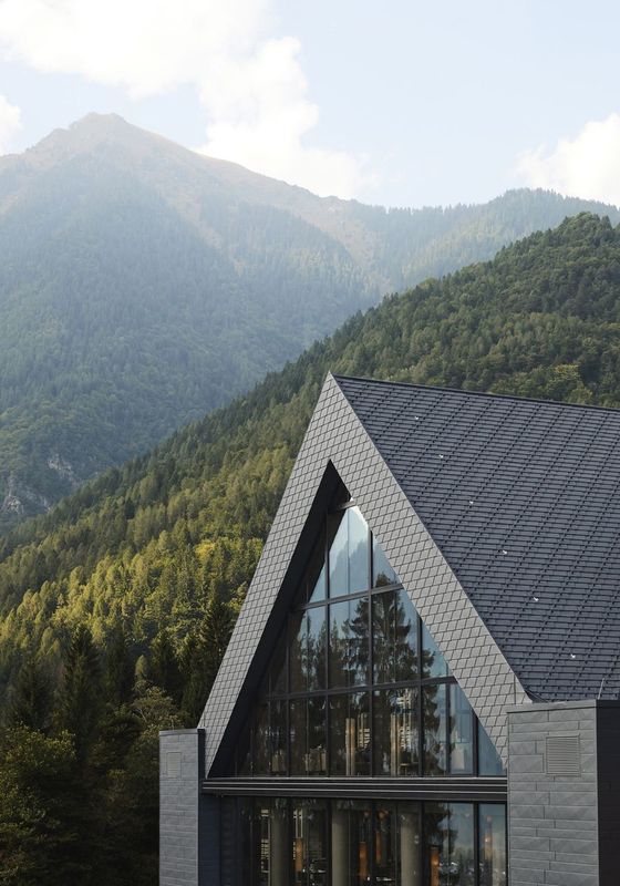Lefay Resort & SPA in the Dolomites from outside window