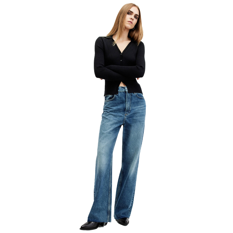 Blake Low Slung Wide Leg Denim Jeans