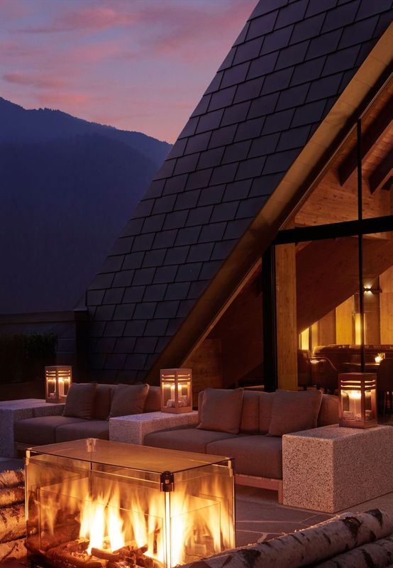 Lefay Resort & SPA in the Dolomites from outside window