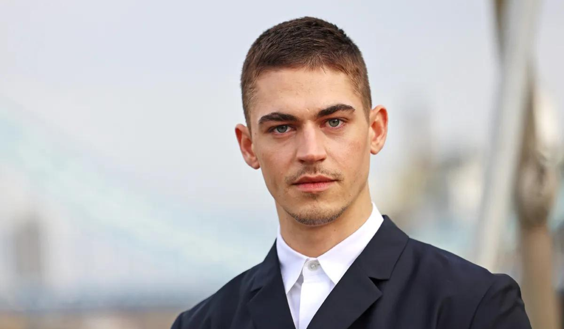 photo of Hero Fiennes Tiffin in suit