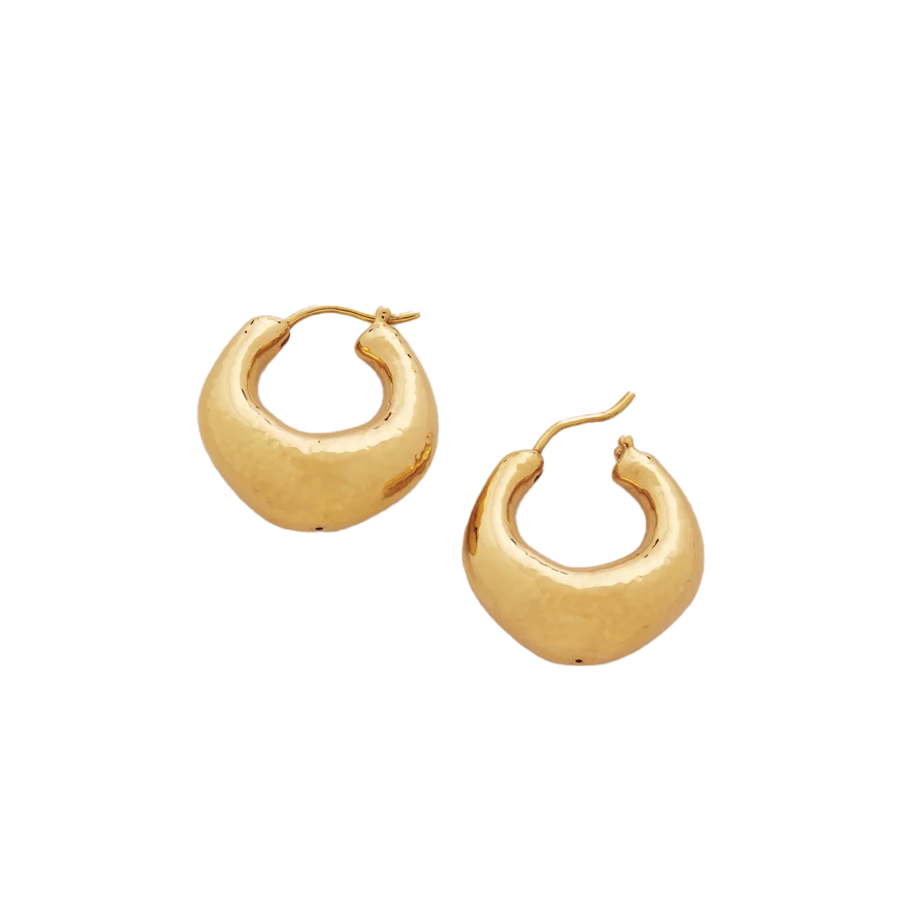 Deia chunky hoop earrings