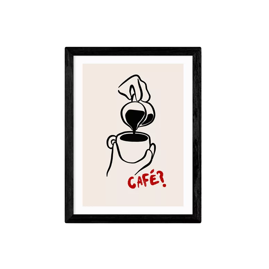 ‘Cafe’ Framed Print