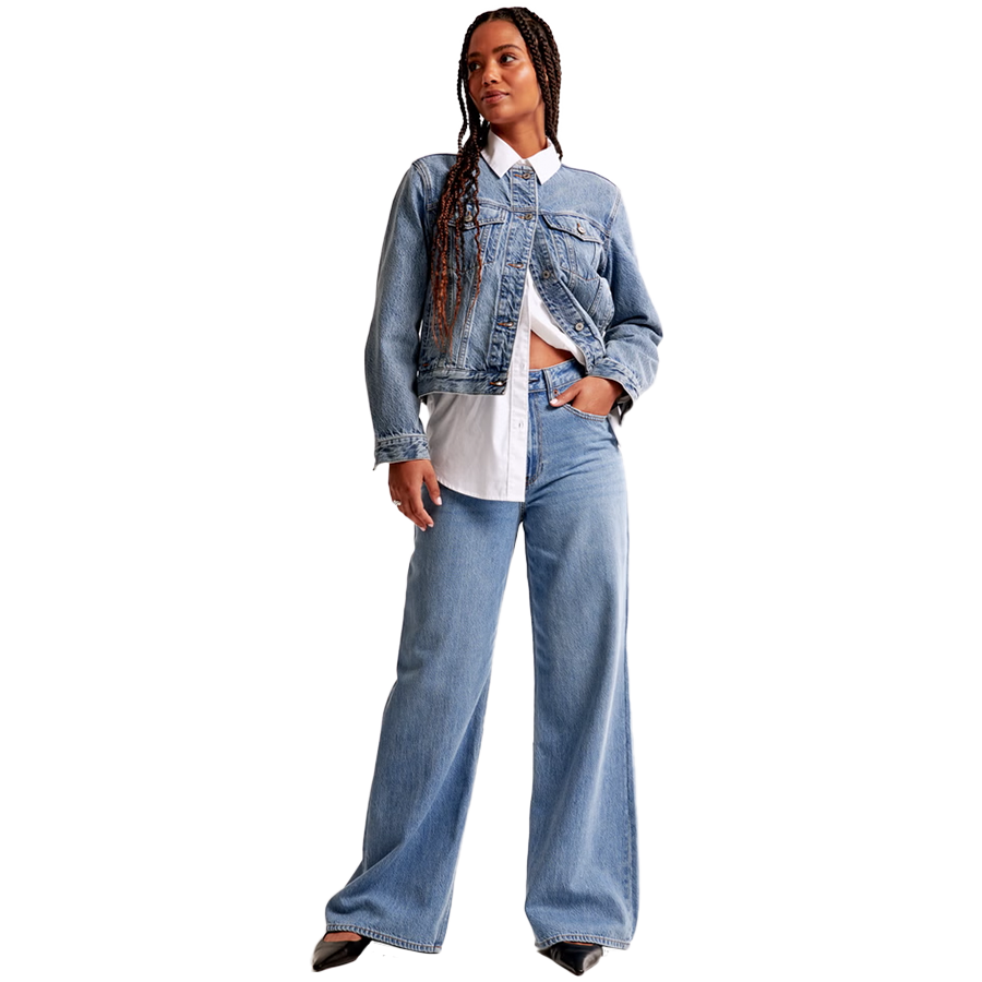 High Rise Wide Leg Jean