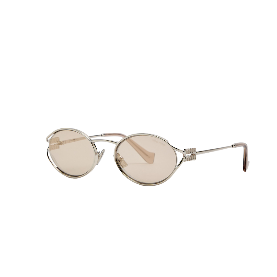 Oval-frame sunglasses