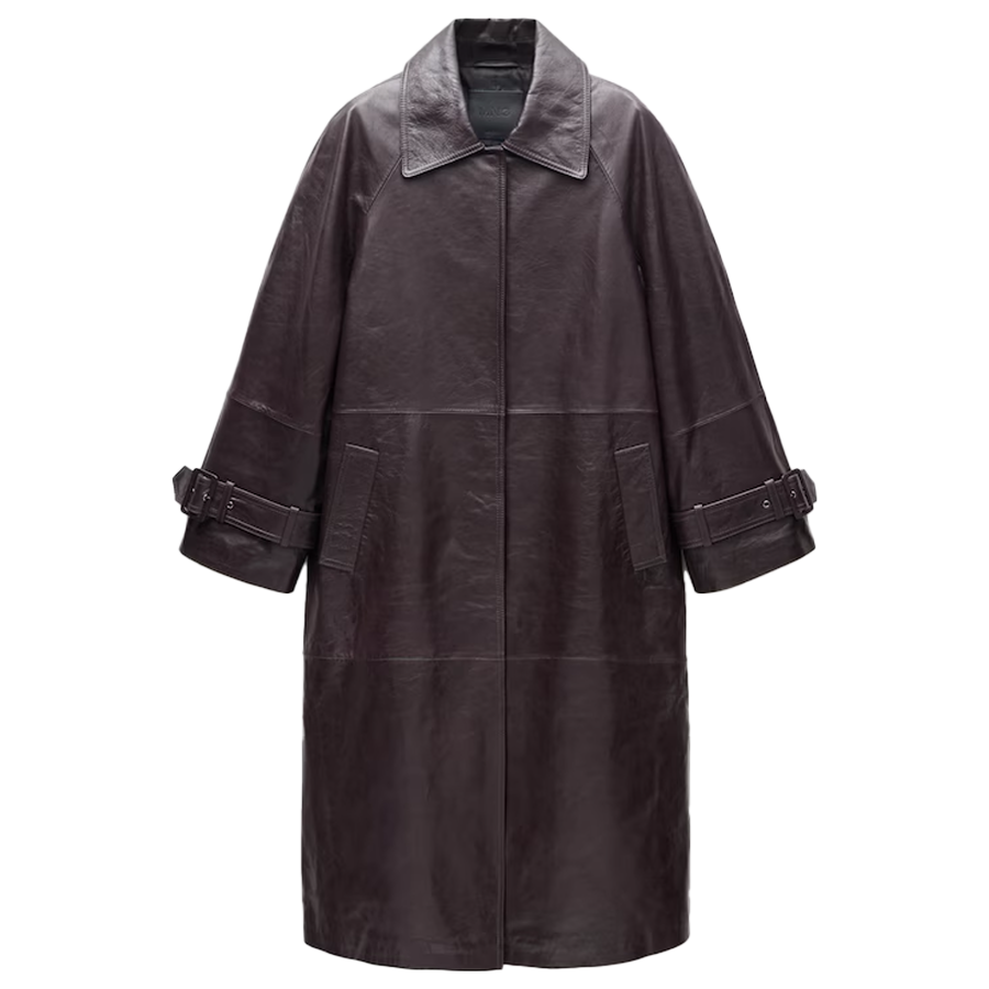 Oversized Leather Coat