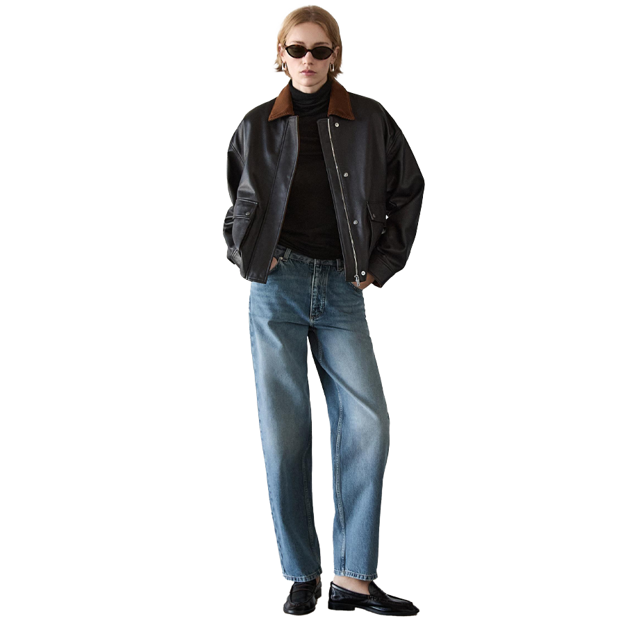Nappa leather jacket
