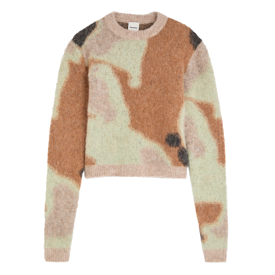 Brushed-knit jumper
