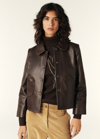 Jacket With Peter Pan Collar