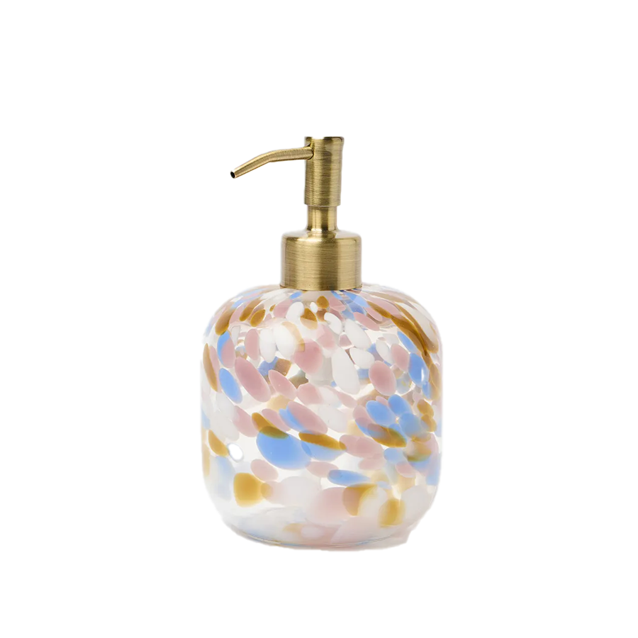 Iris Speckle Glass Soap Pump