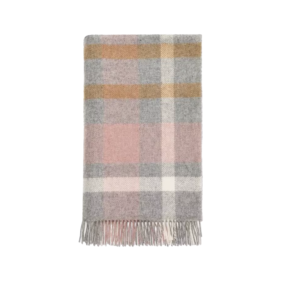 British Wool Check Throw