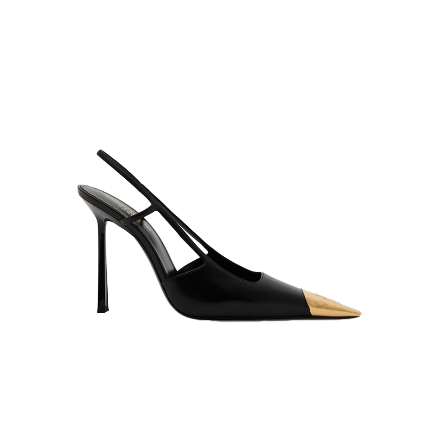 Jeanne Leather Slingbacks