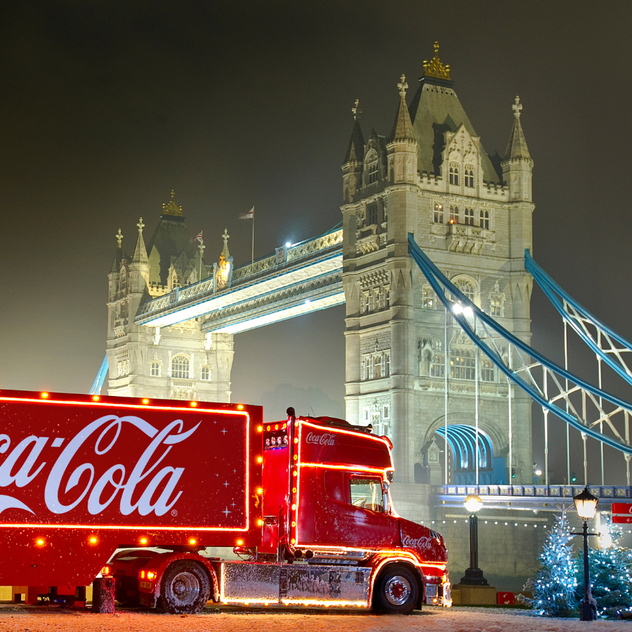 The Coca-Cola Christmas Truck Is In Town Today