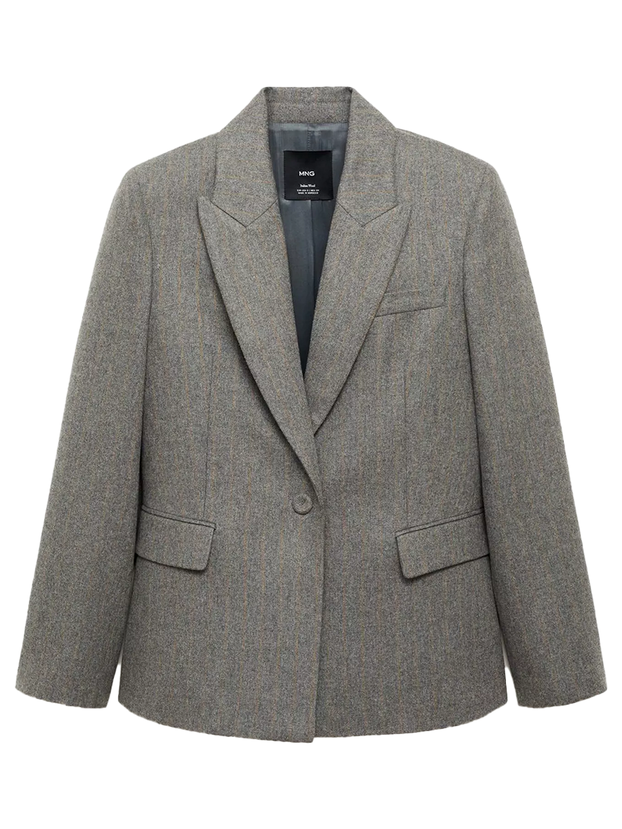 Stripe Wool Blazer