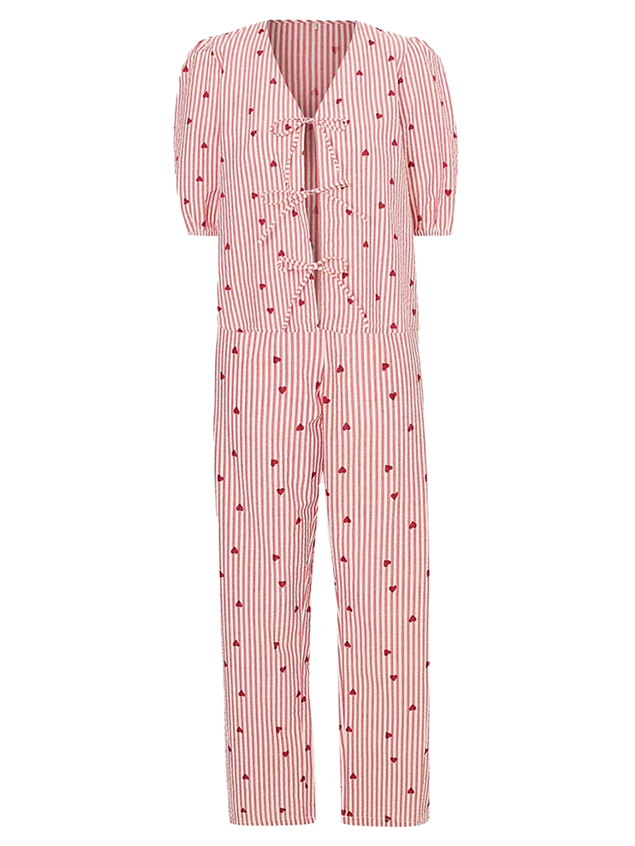 Striped Heart Pyjamas