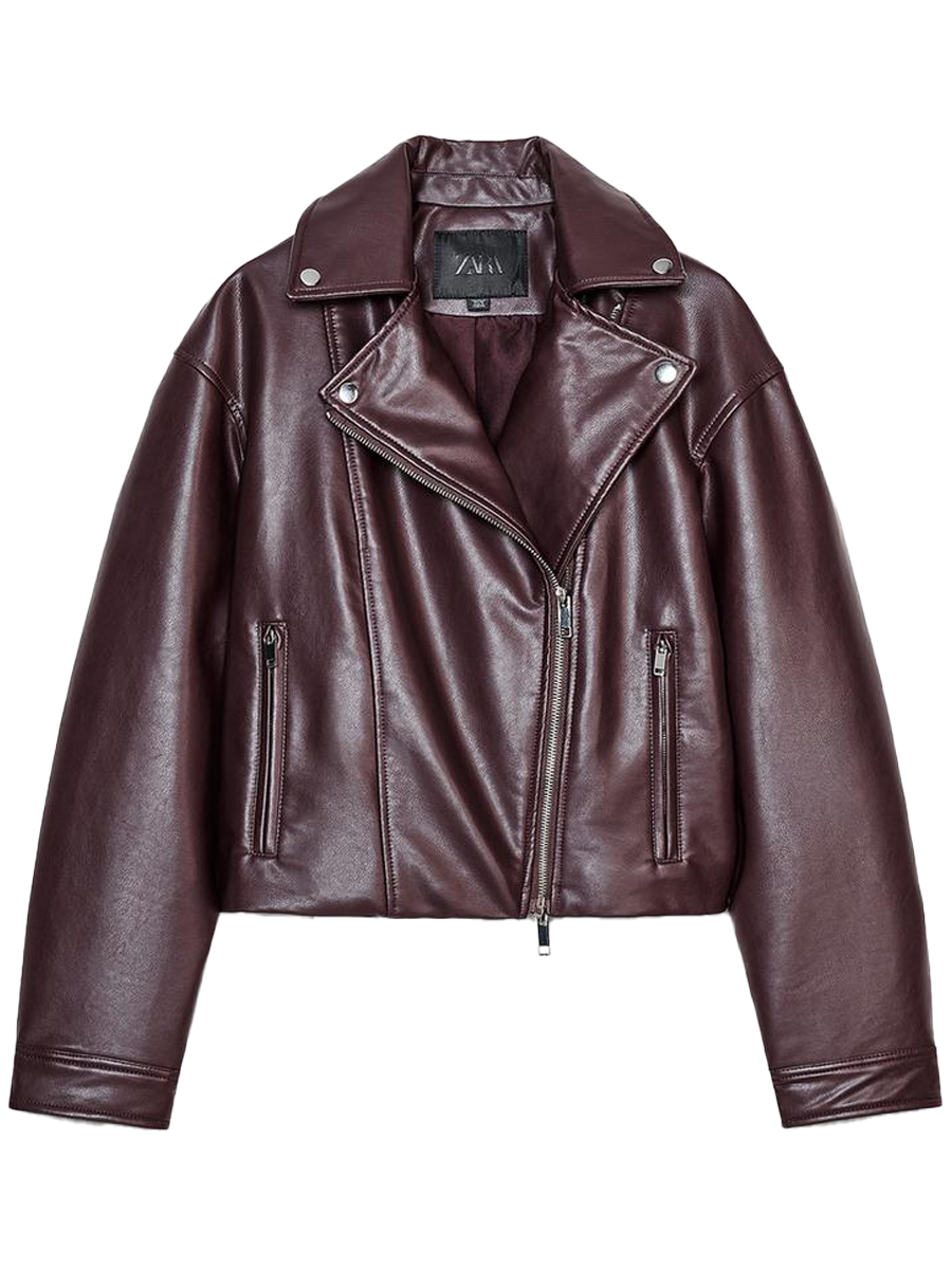 Cropped Biker Jacket