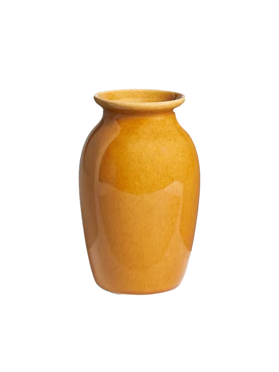 Yellow Stoneware Vase
