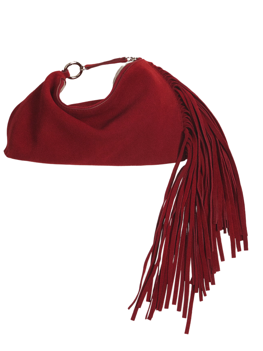 Leather Fringe Handbag